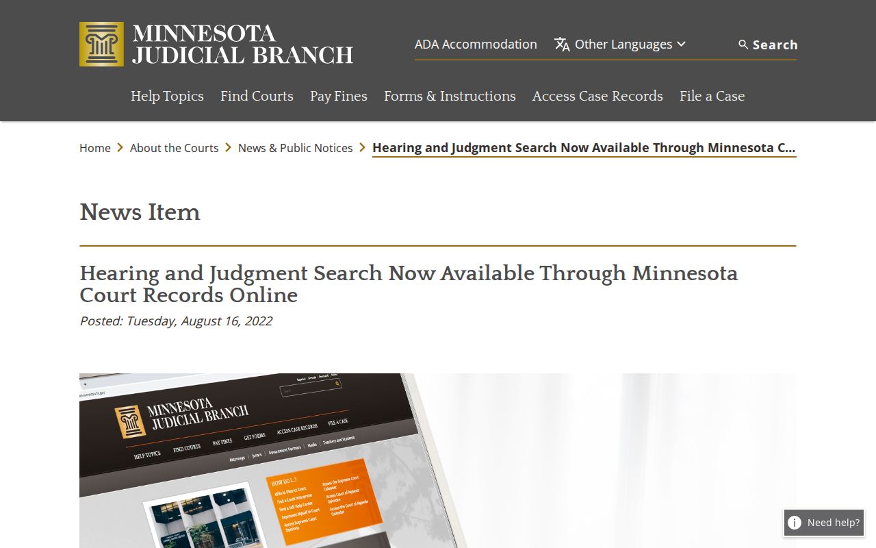 Preston court records MCRO hearing and judgment search source