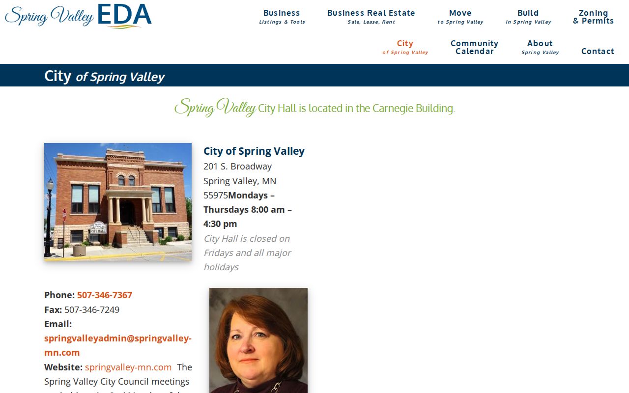 Spring Valley court records Carnegie Building city office source